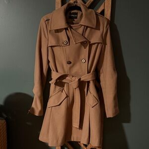 Express Women's Camel Trench Coat